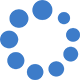 A circle made up of multiple blue dots.